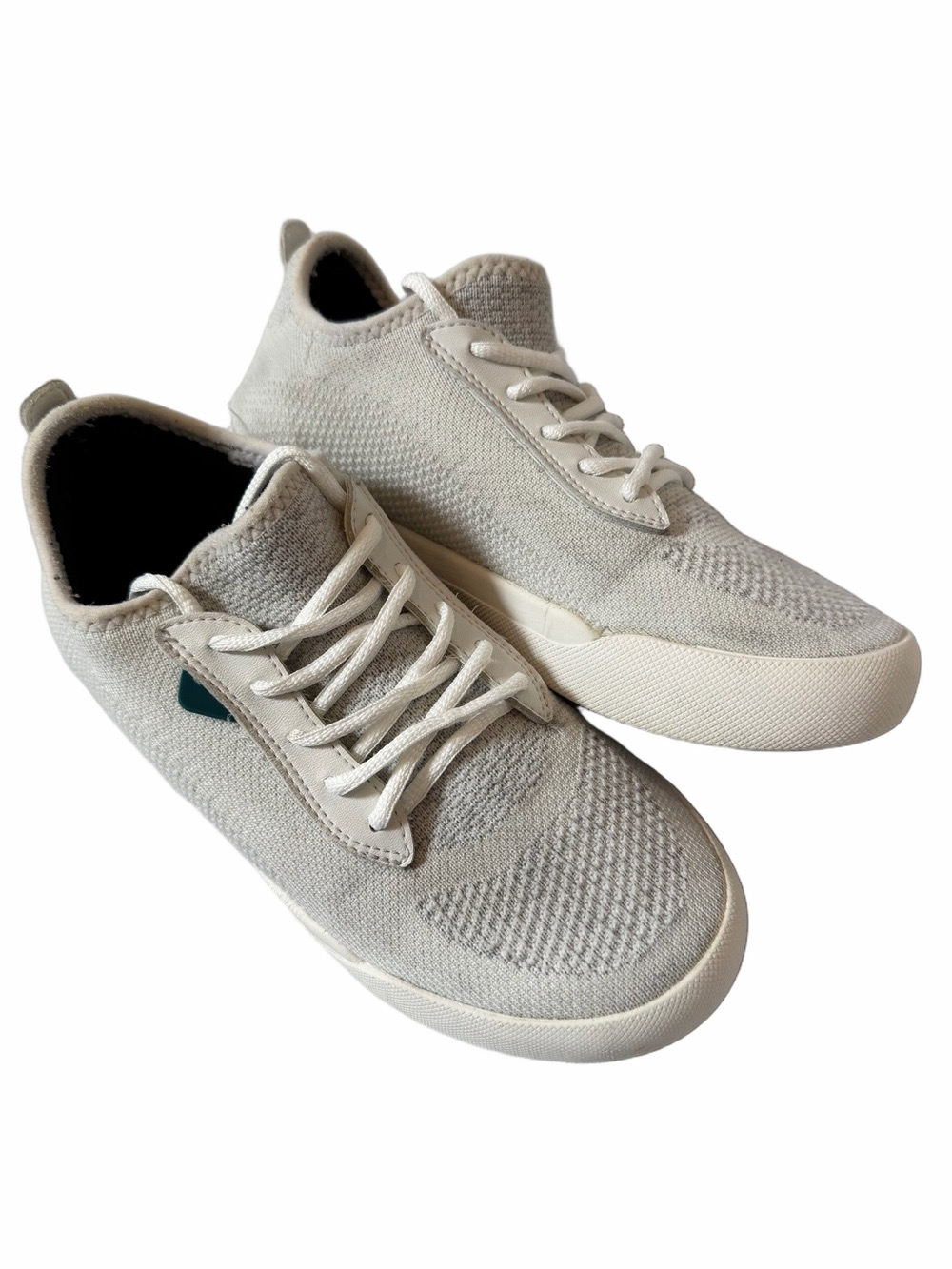 Vessi Weekend Waterproof Comfy White Sneakers Running Shoes Lace Up Woman Size 6